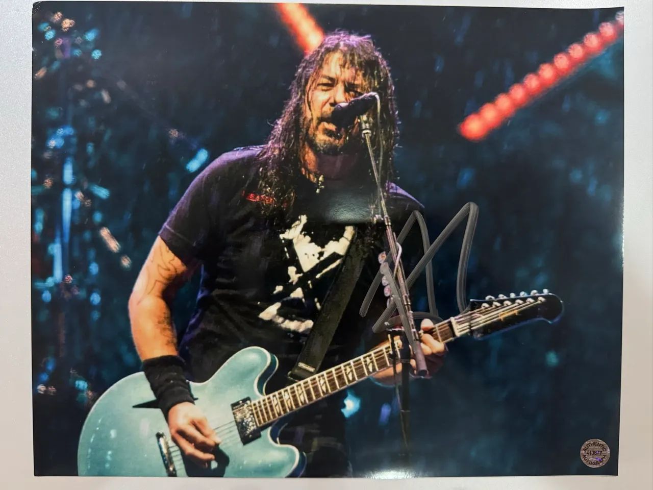 NIRVANA プロモーションフォト　激レア Foo Fighters Nirvana - foto autografada Dave Grohl - Equipamentos