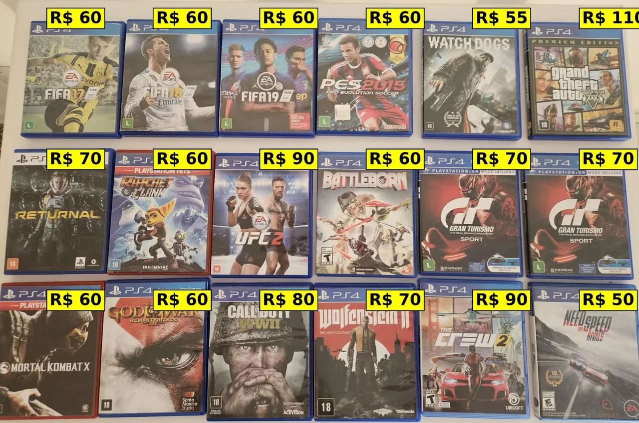 Jogos ps4 e ps5 