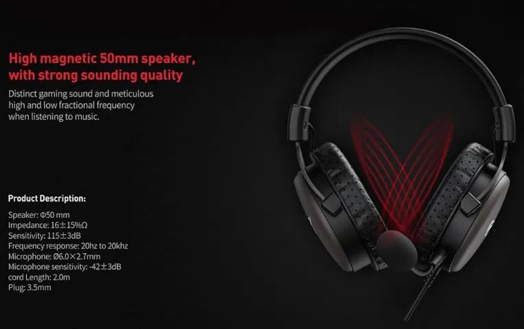 Headset Havit H2015d, Multplatforma, Drivers 50mm, Conector P2 / P3, Novo, Lacrado  - Foto 2