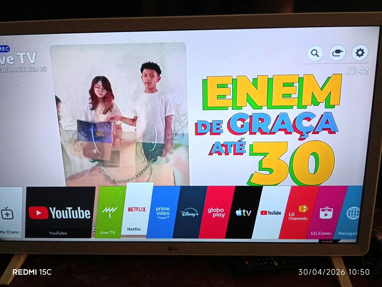 TV Smart 32 polegadas nova com notal fiscal  - Foto 3