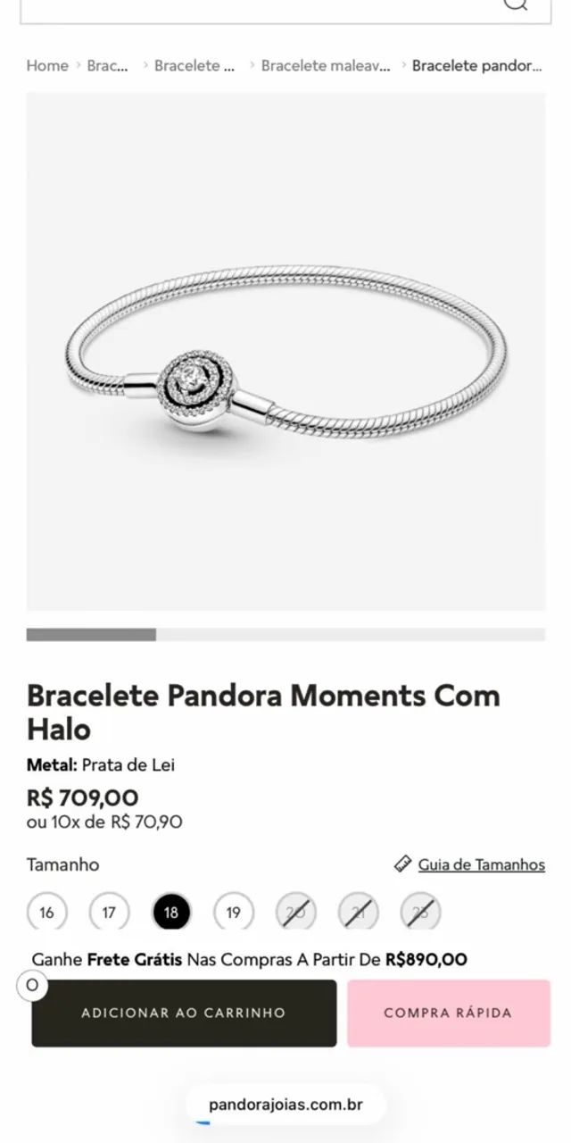 Pulseira Pandora com NF  - Foto 4