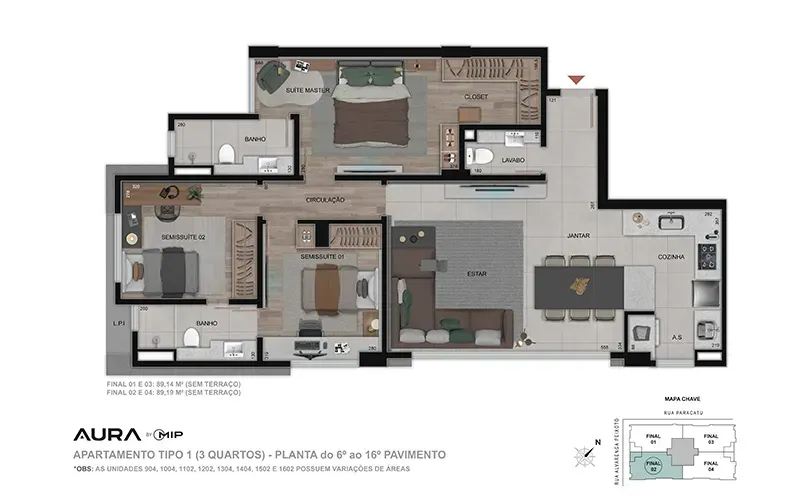 PLANTA 89m²