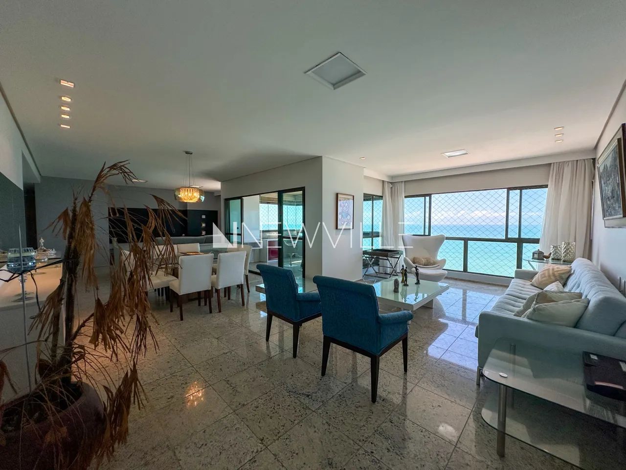 Apartamento para locação no Edifício Vereda do Mar, em Boa Viagem  193m², 3 suítes, mobili