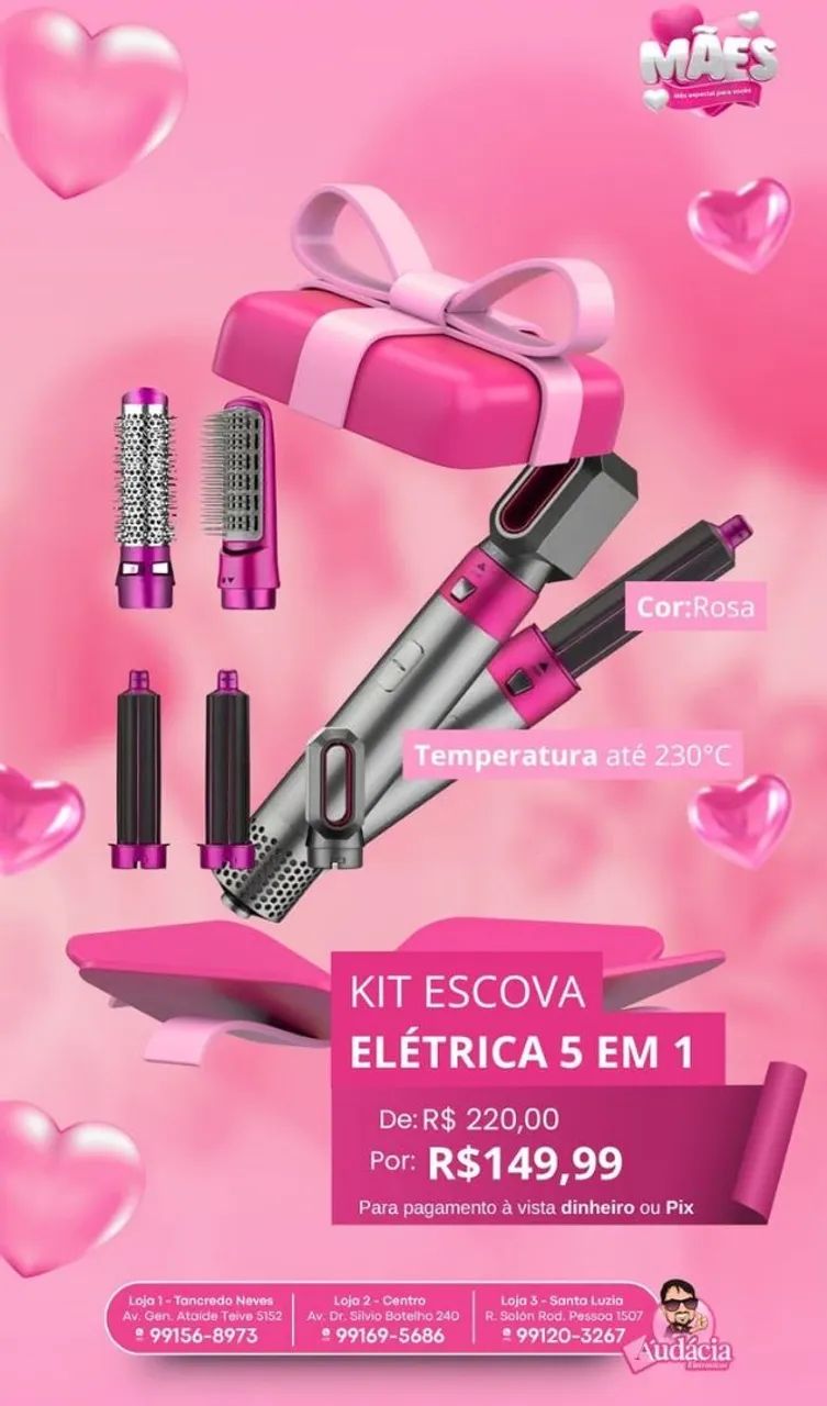 KIT ESCOVA ELÉTRICA 5 EM 1 ?