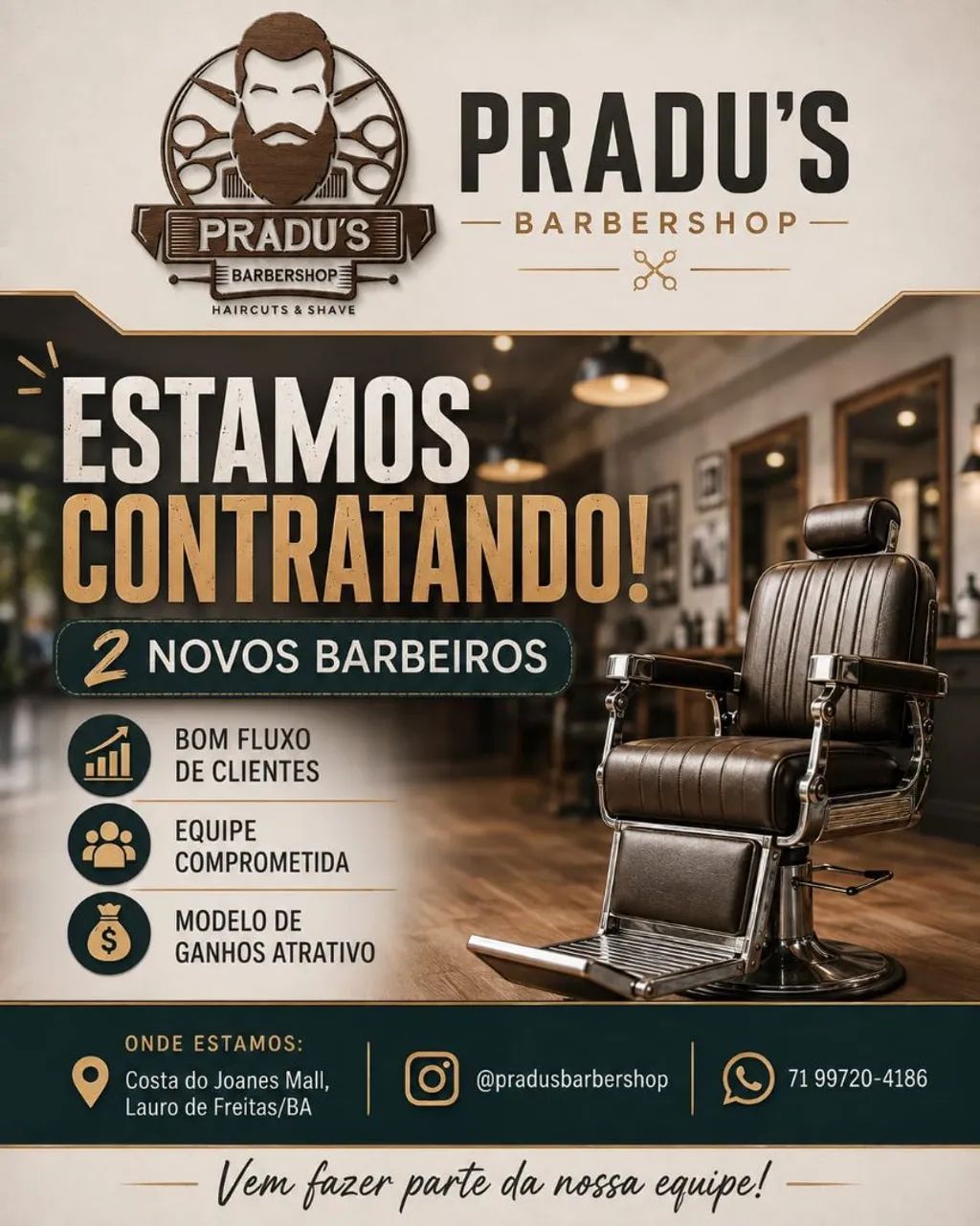 Vaga para barbeiro
