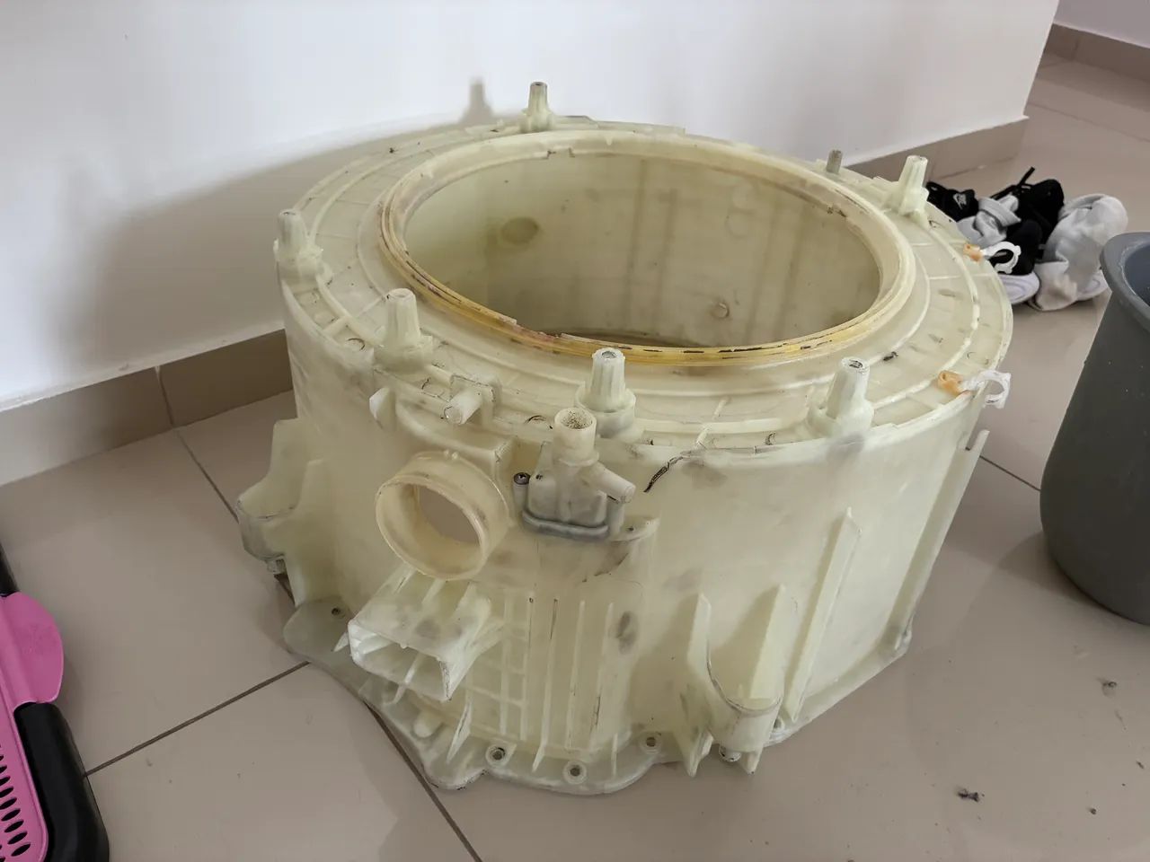 Tanque plástico Lava e Seca Samsung 11WDF - Foto 4