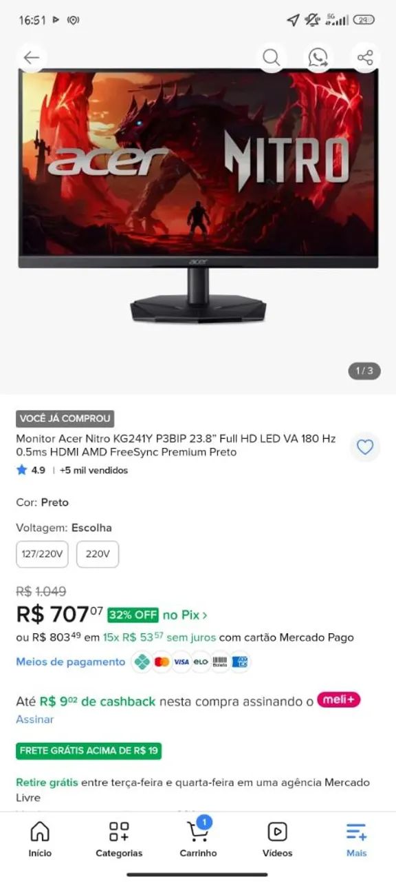 Monitor game