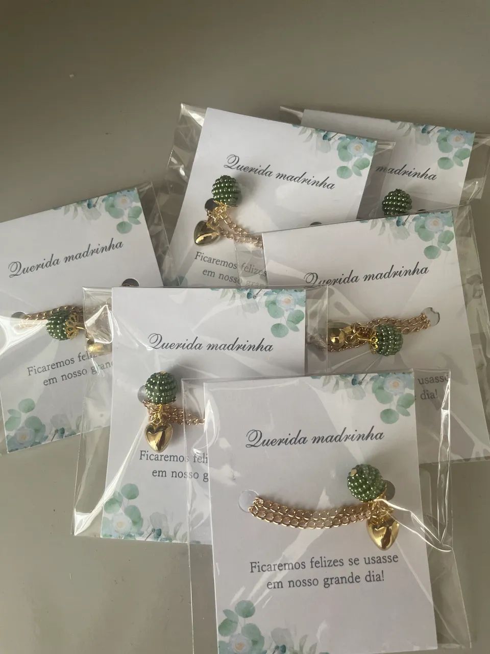  Kit 06 Pulseiras madrinhas casamento 