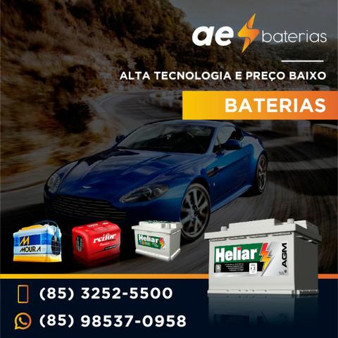 Bateria 70Ah Heliar e Moura com a melhor oferta do mês