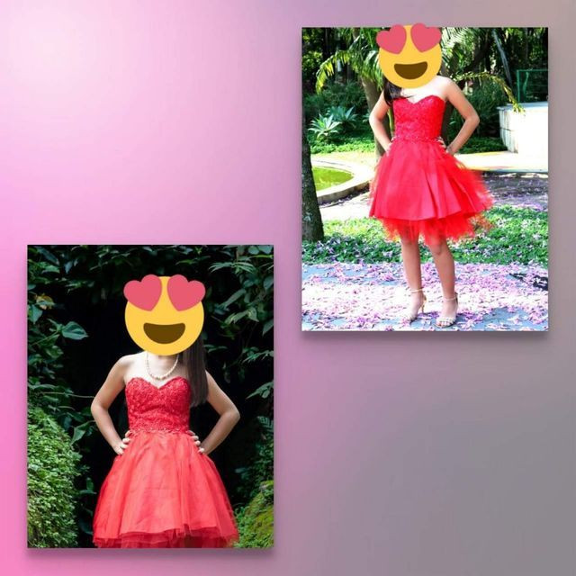 Vestido de 15 anos Curto Vermelho - Foto 4