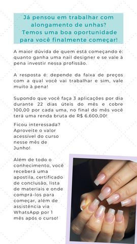 Promoção Curso de alongamento de unhas de fibra de vidro - Foto 2