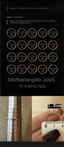 Par de alianças 5mm chanfrada diamantada e friso central - Prata 950 - Foto 3