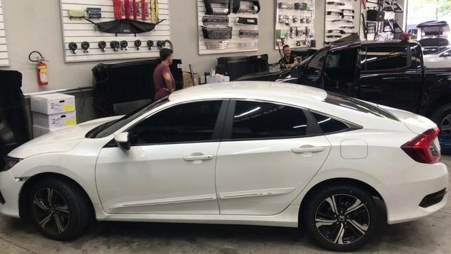 Frisos Protetores Honda Civic G10 Modelo Original P/ as Portas - Cor do Carro - Foto 4