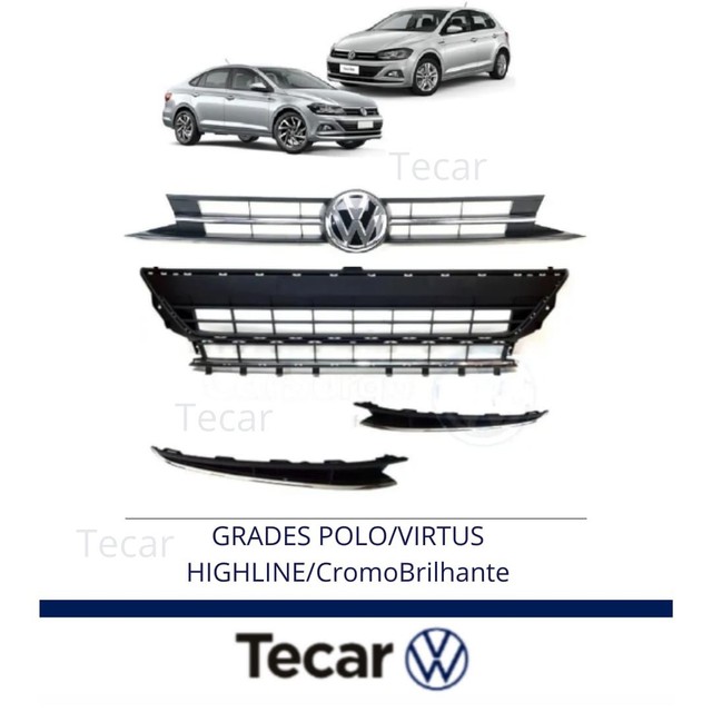 GRADES POLO/VIRTUS HIGHLINE /CROMO BRILHANTE 