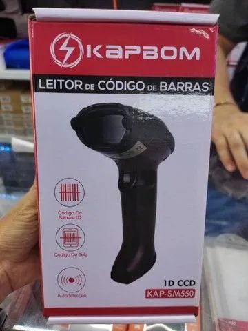 Leitor De Código De Barras Kapbom Kap-sm550 Com Fio ( pronta entrega )