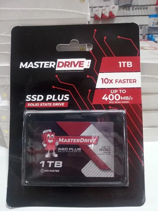 Ssd Disco Solido Master Drive 1tb 10x Mais Rápido Cor Preto