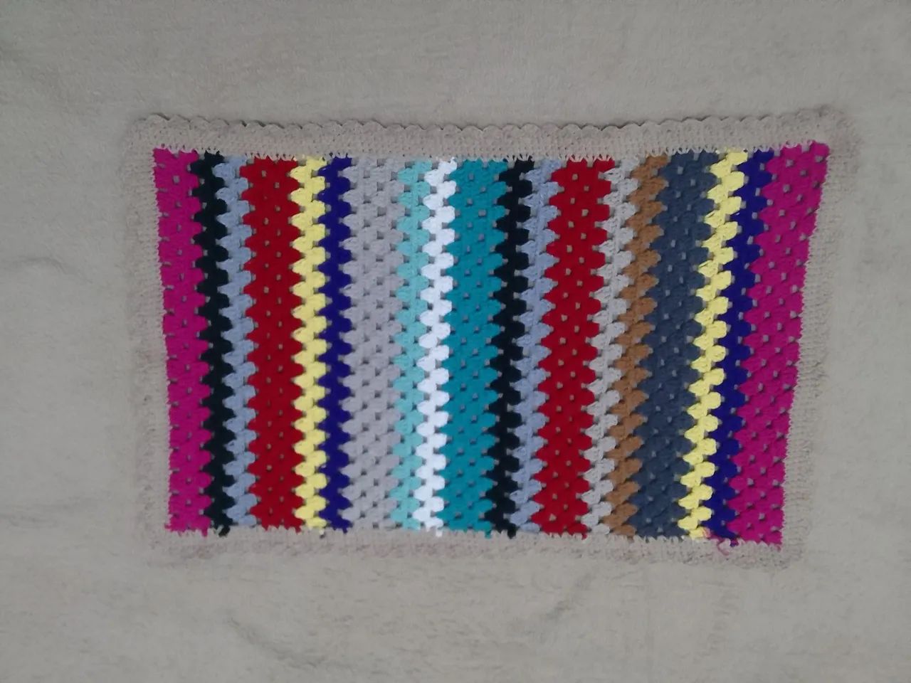 Tapete de crochê, colorido. - Foto 4