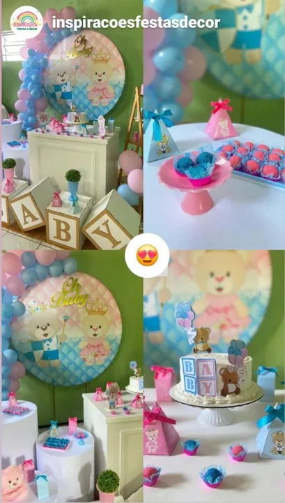 DECORAÇÃO DE FESTA CHÁ REVELAÇÃO