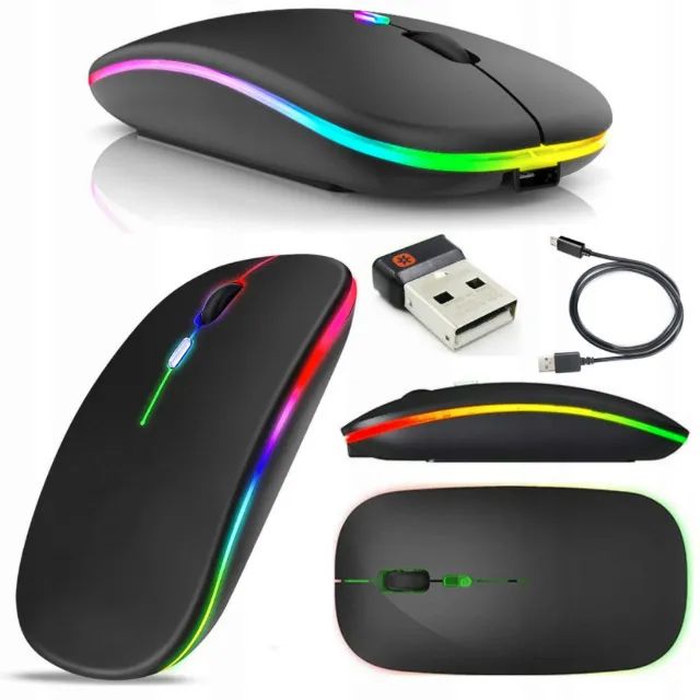 Mouse sem fio recarregavel RGB E-1300Pro - Foto 2