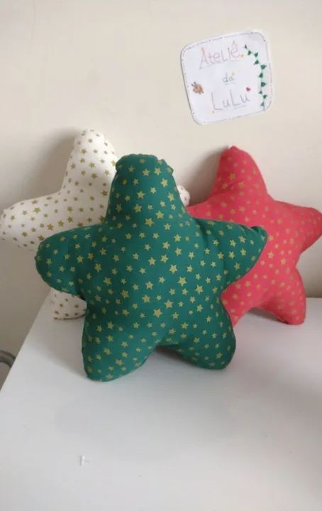 Trio Almofadas Pequenas Estrela - Foto 2