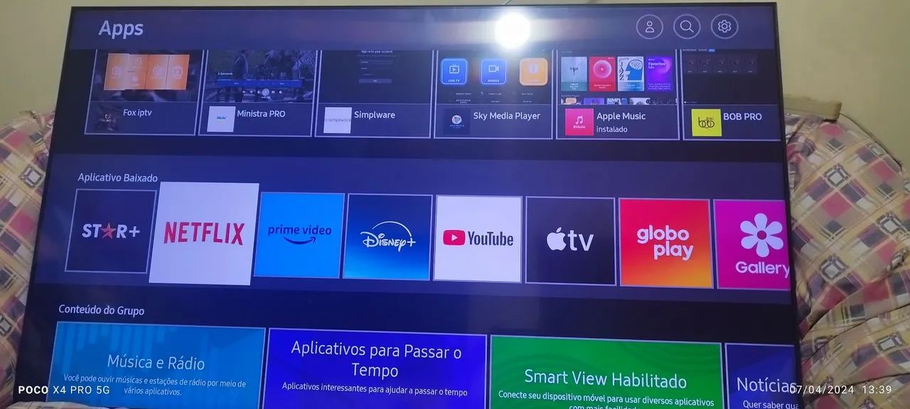 SMART TV SAMSUNG 65 POLEGADAS , TELA ESTENDIDA ULTRA HD.