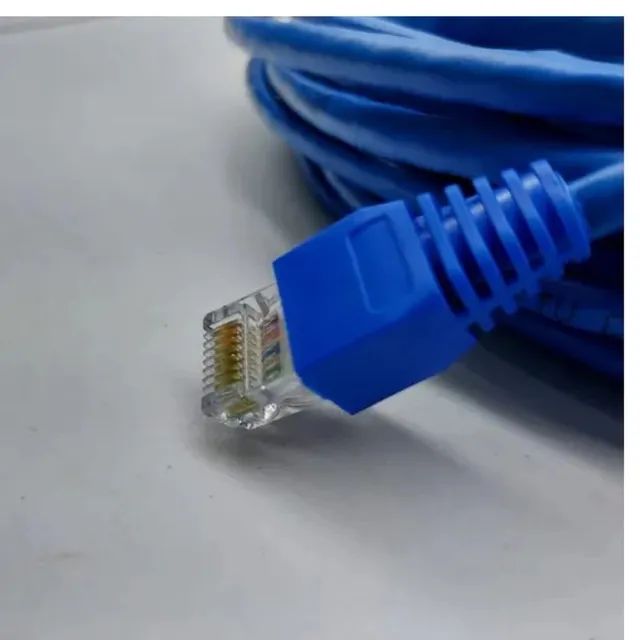 Cabo De Rede Internet Profissional Azul 20 Metros Com Conector - Foto 2