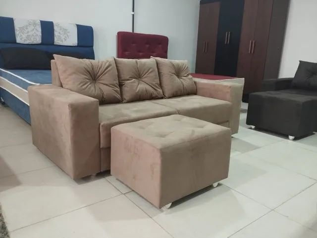 sofá em conjunto, vai completo, mega Promoção 64842030496642121