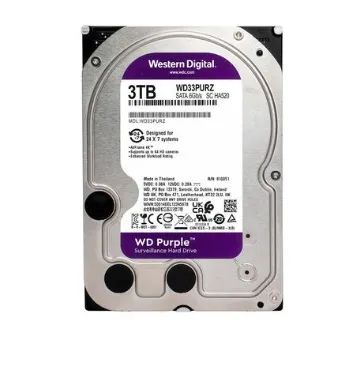 HD WD 3TB Purple, 5400 RPM, 3.5', SATA - WD33PURZ