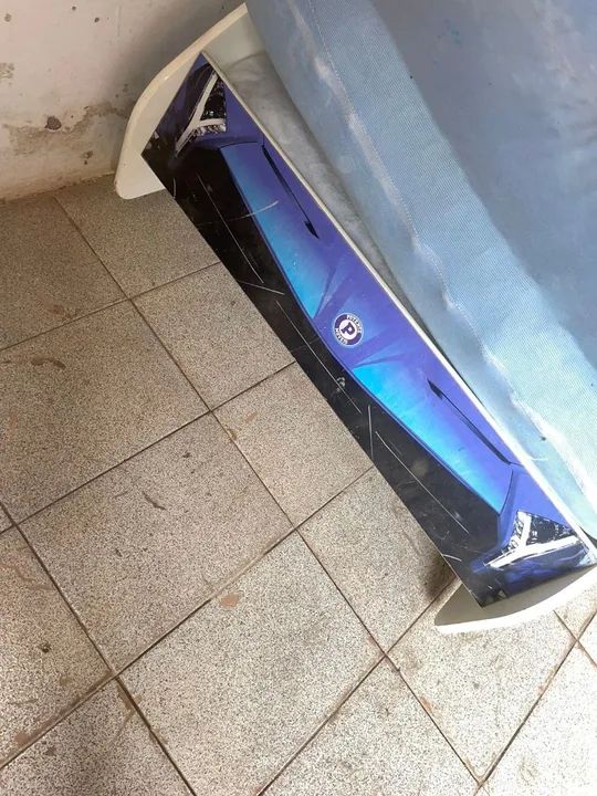 Cama de de carrinho azul - Foto 4