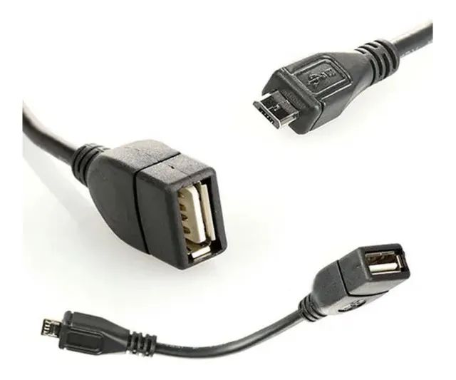 Cabo Adaptador Para Controle No Celular Otg Micro Usb V8 - Foto 5