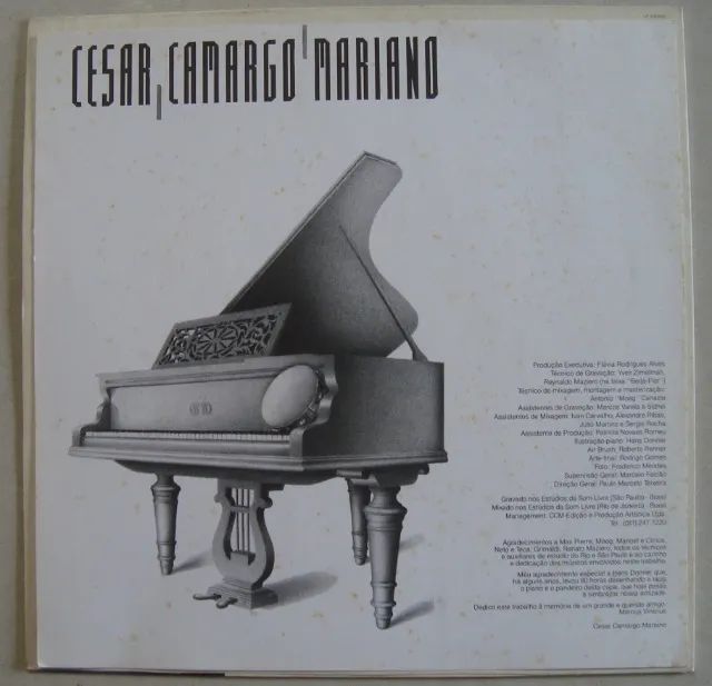 Lp Cesar Camargo Mariano 1990 Trailer Overture, Disco Vinil com encarte - Foto 3