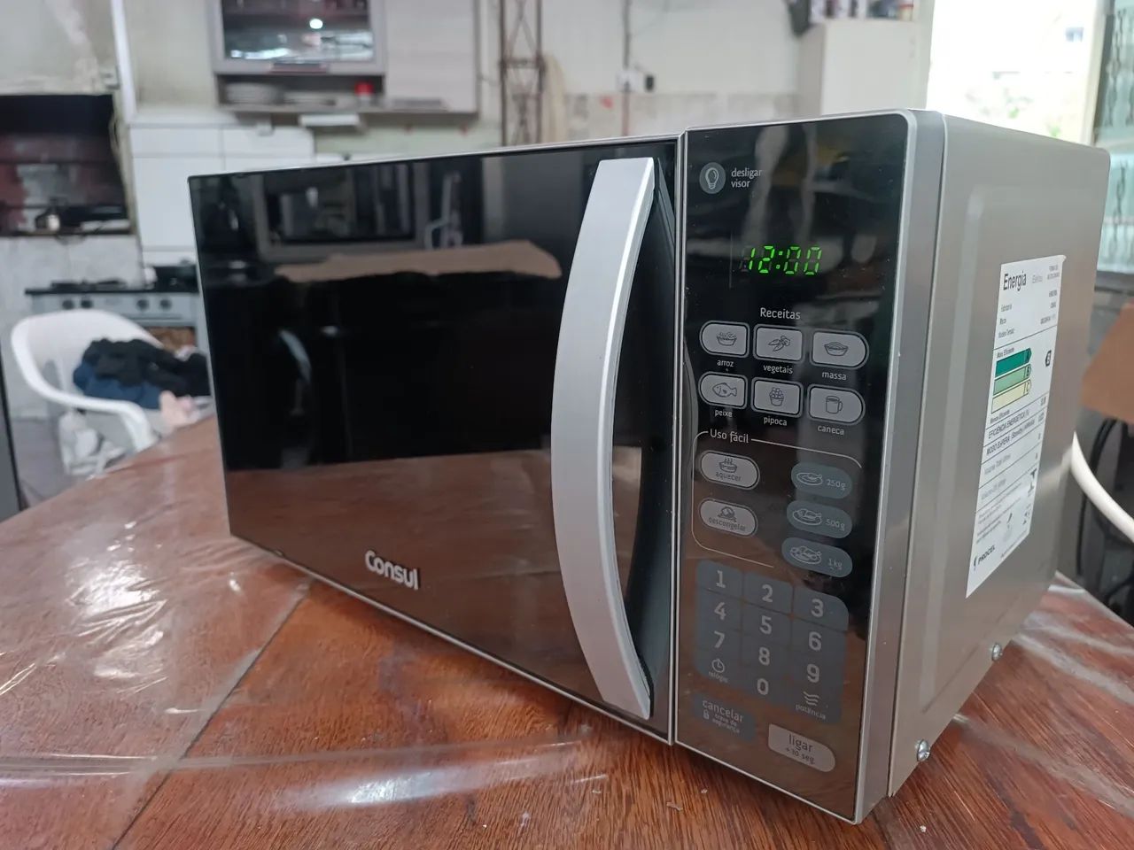 Microondas Consul 20 Litros em Inox Espelhado 127v - Foto 3