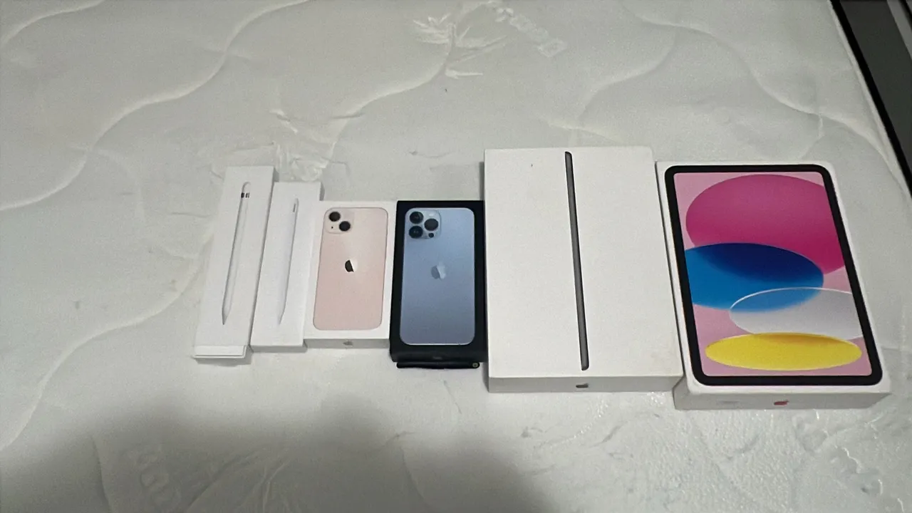 Caixas de produtos Apple