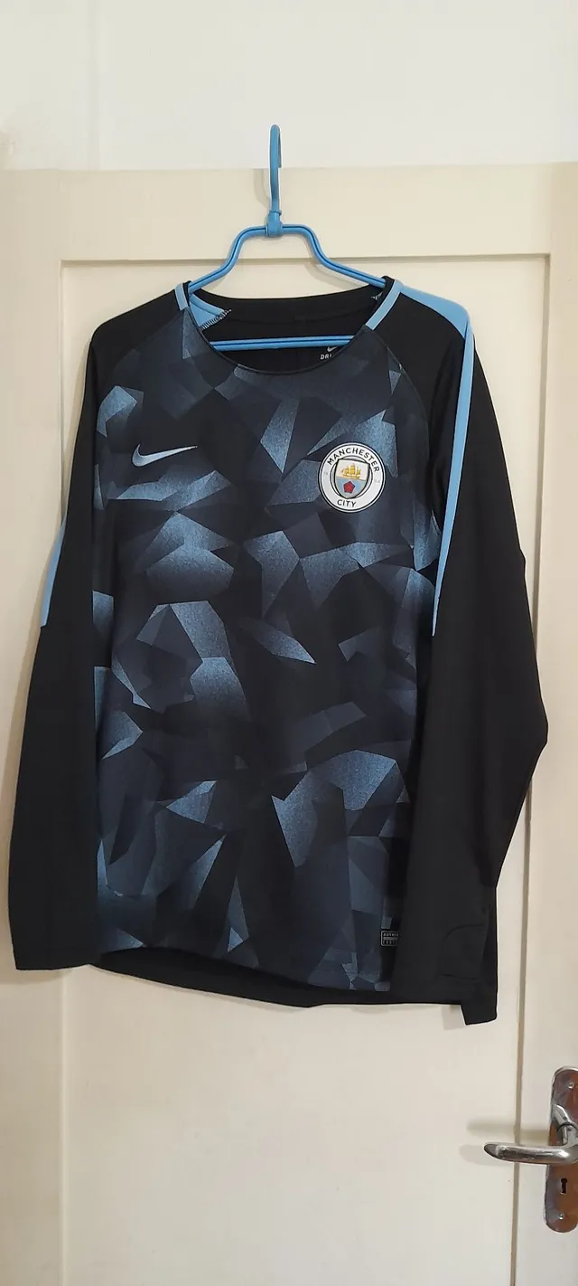 Camisa Manchester City - manga longa