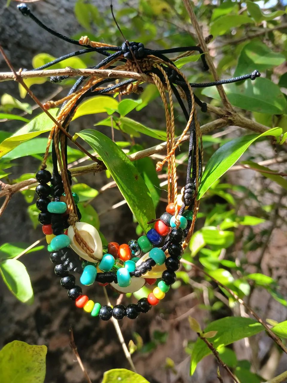 Pulseiras e tornozeleiras de miçangas  - Foto 5