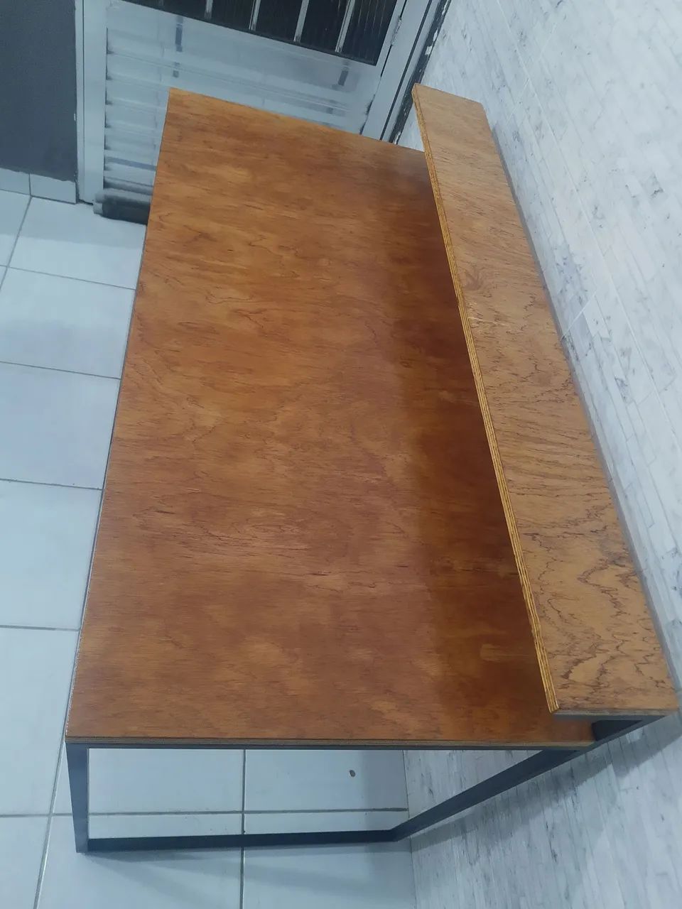 Escrivaninha estilo industrial nova! Mesa computador home office, sob encomenda! - Foto 3