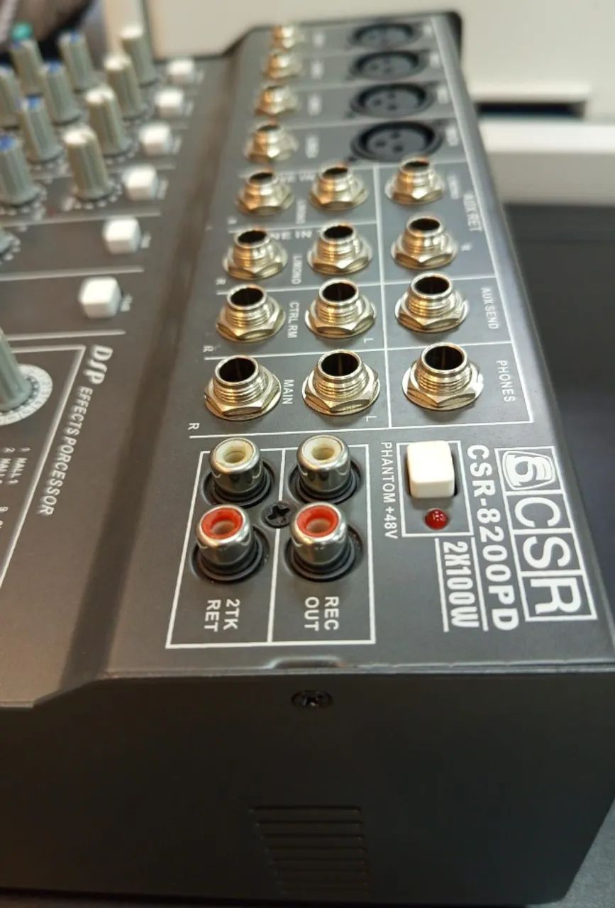 Mesa de Som Marca CSR 8200PD de 8 Canais. - Foto 4