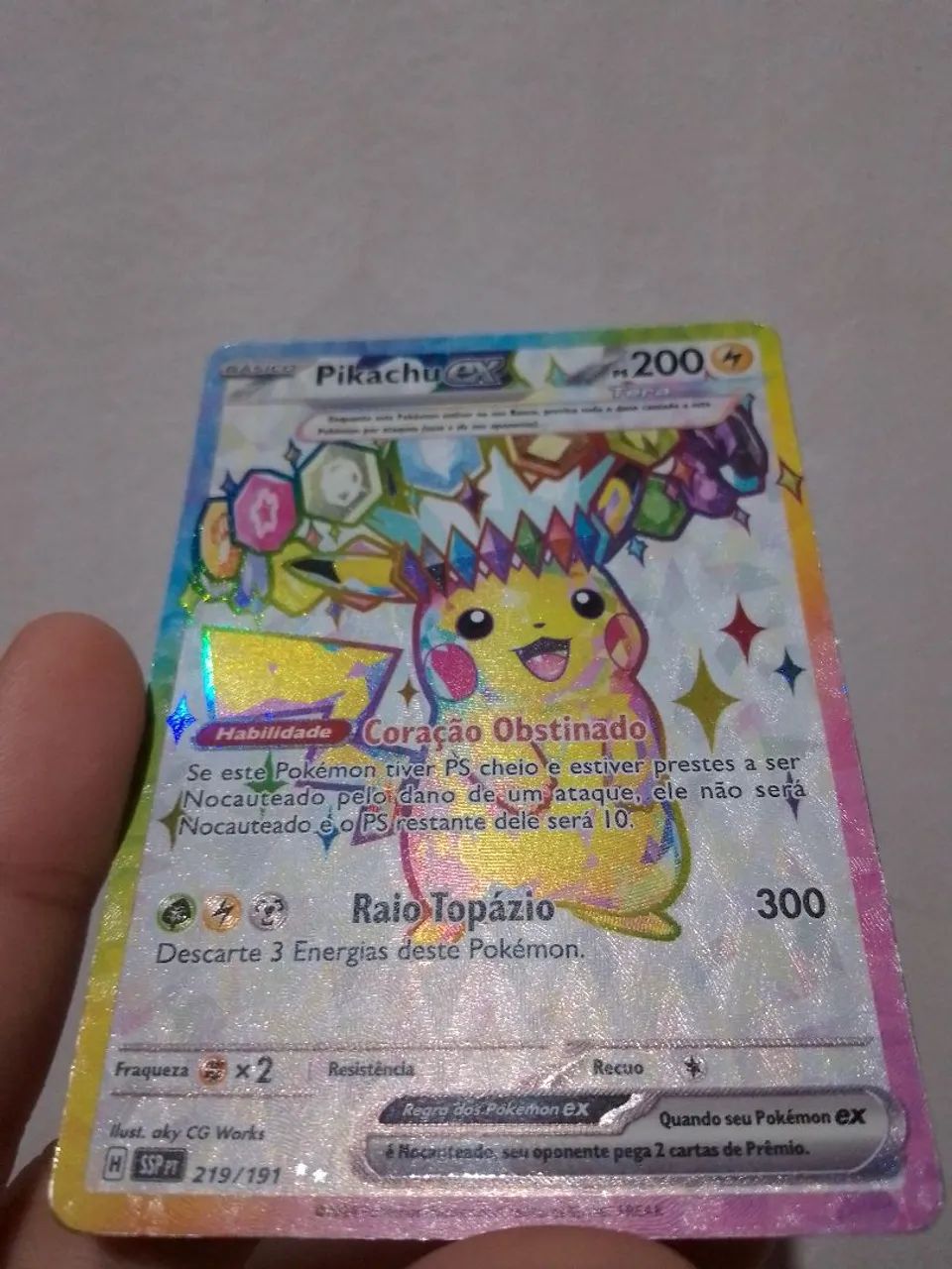 Pikachu EX - 219/191 - Tera - Pokemon TCG - Foto 3