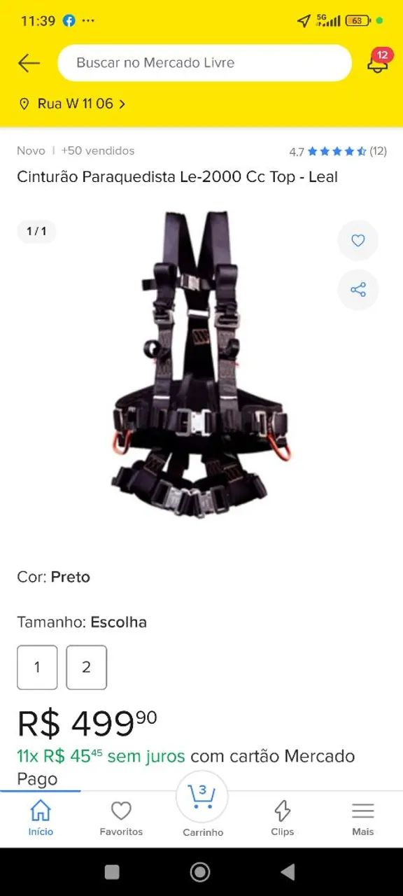 Cinto paraquedista  - Foto 2