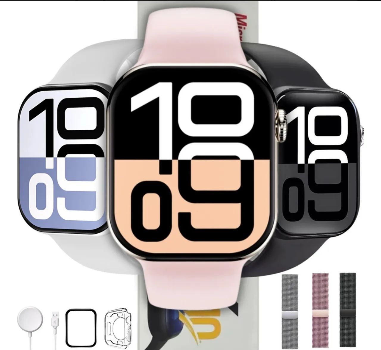 Smartwatch s10 pro 46mm super amoled + brindes - Foto 4