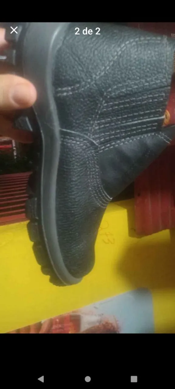 Bota de segurança masculina 9 n° 37