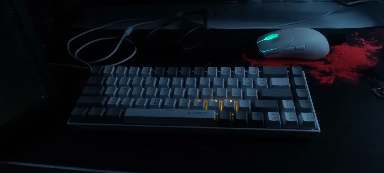 Teclado Mecânico Gamer E-Yooso - Novo 75%  - Foto 4