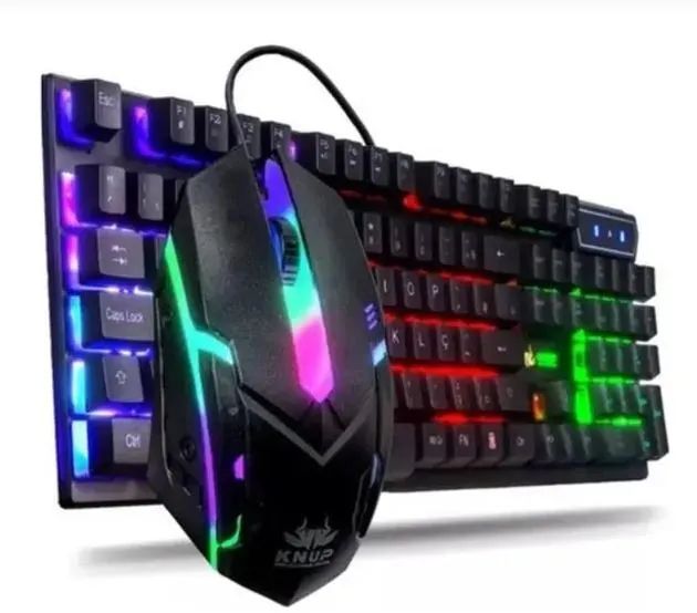 Kit Gamer Teclado e Mouse com LED RGB - Foto 2