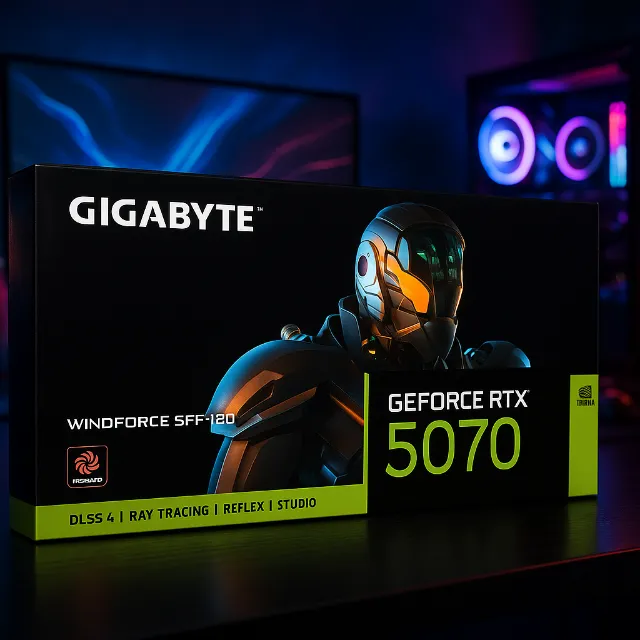 Placa de Vídeo Gigabyte GeForce RTX 5070 WindForce 12GB - [Nova e Lacrada]