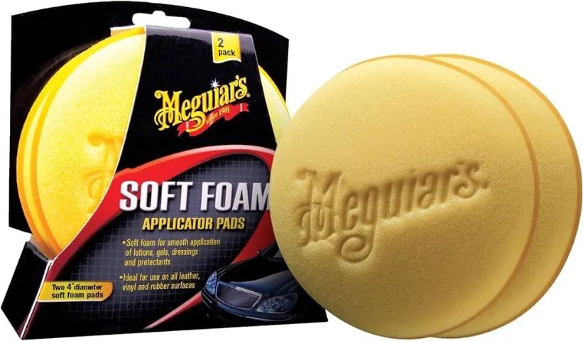 Espuma Aplicadora Meguiars Foam Applicator Pads - Kit C/ 2 - Foto 2