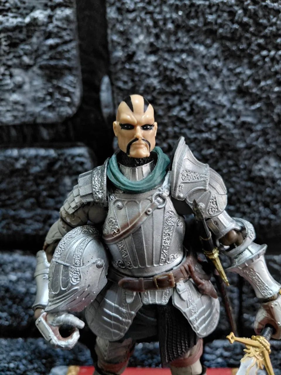 Boneco cavaleiro medieval com head extra e cavalo totalmente articulado perguntar antes de - Foto 5