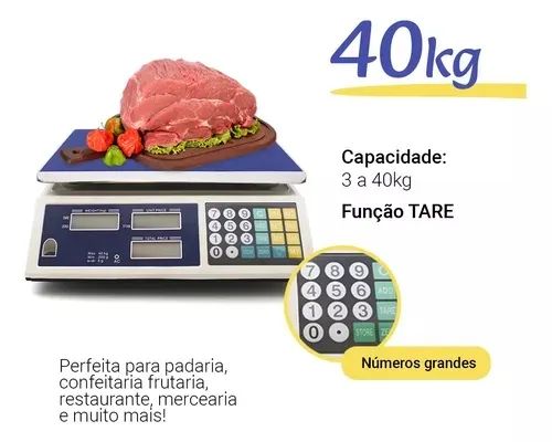 Balança Eletrônica PowerSix 40Kg 2g Nova.Lacrada