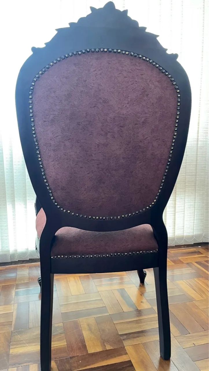 Poltrona Clássica Estilo Luís XV - Foto 4