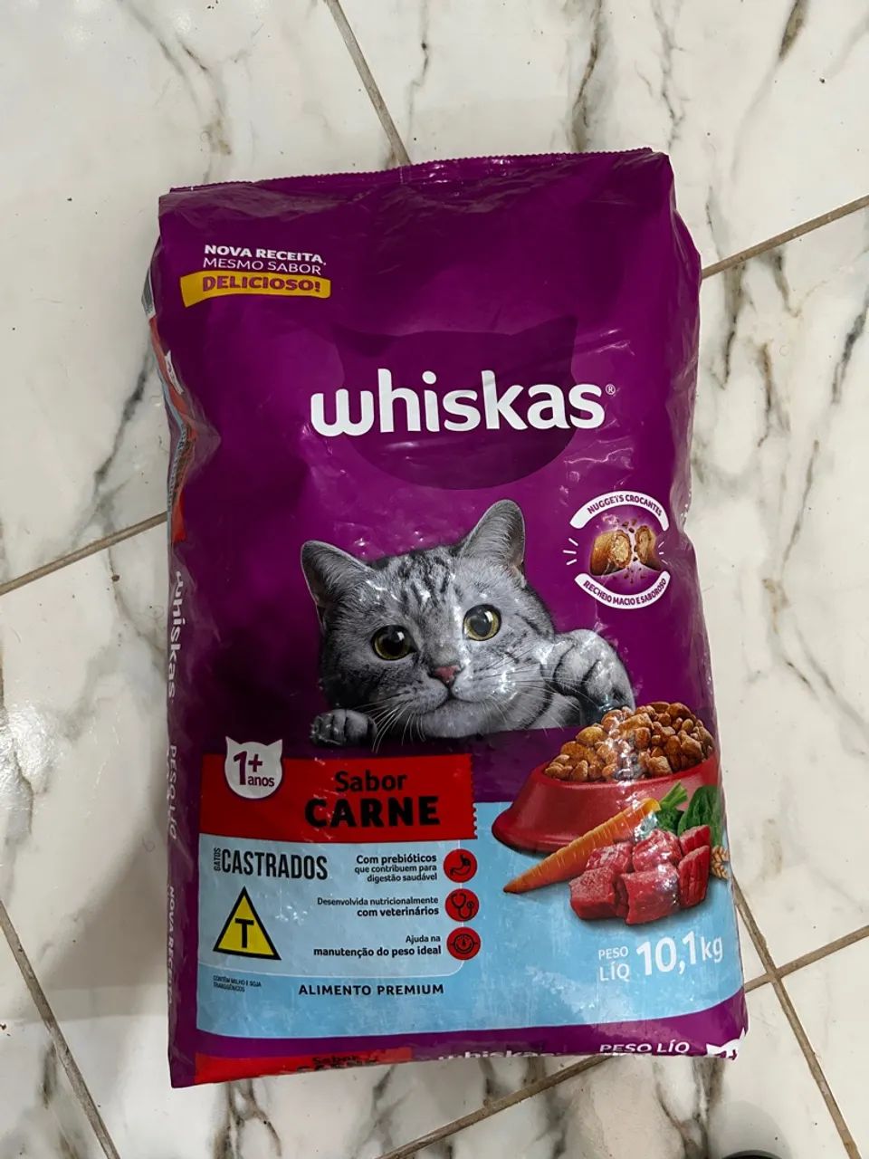 Ração Whiskas para Gatos Adultos - 1+ anos - Foto 3