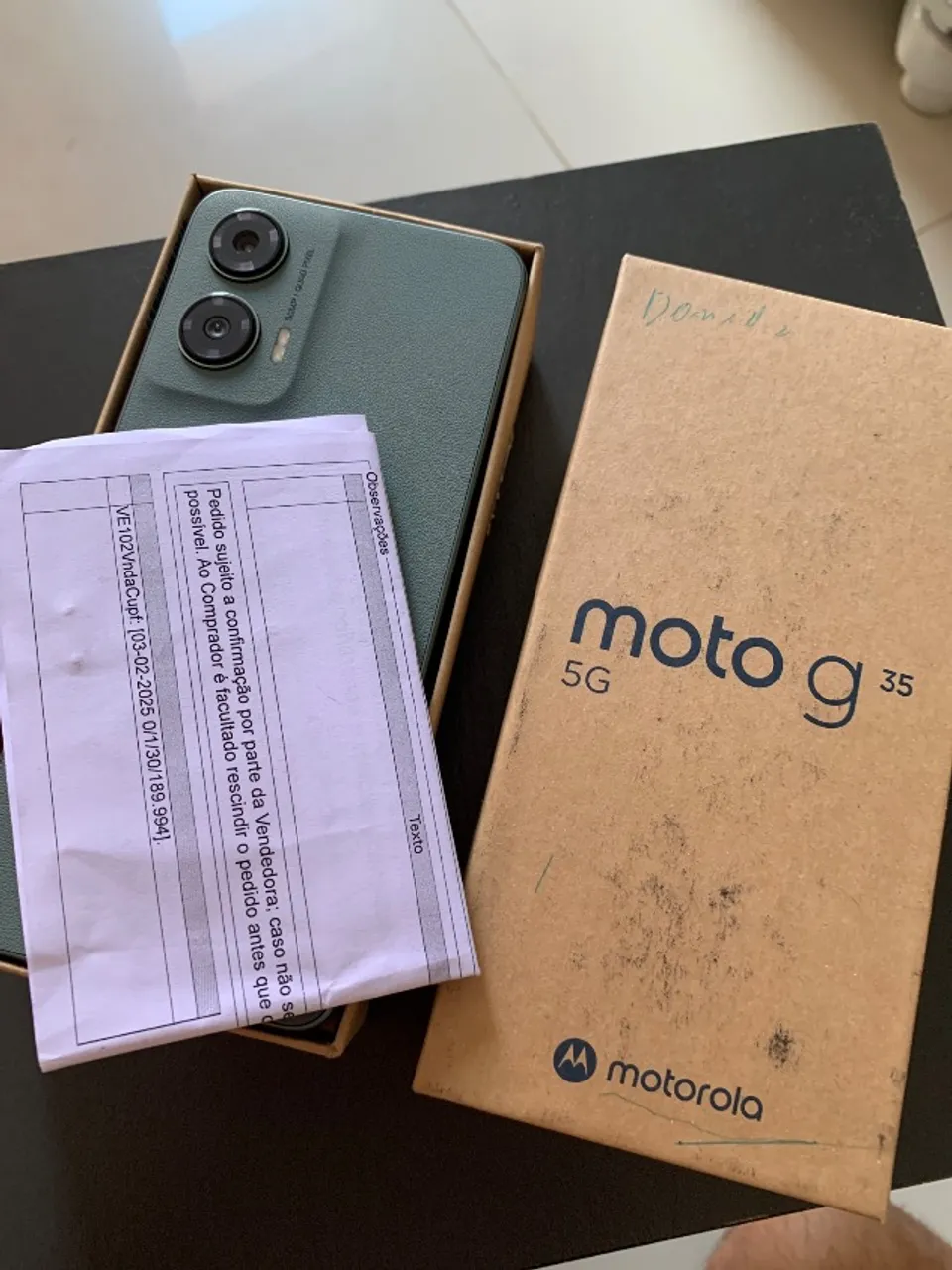 Moto g35 5G 256GB zero com nota fiscal